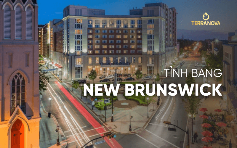 New Brunswick là một trong những tỉnh bang nhỏ nhất Canada, có diện tích tương đương Ireland, Scotland hoặc Cộng hòa Séc, nằm giữa Quebec ở phía Bắc, Đại Tây Dương ở phía Đông và bang Maine (Mỹ) ở phía Tây.