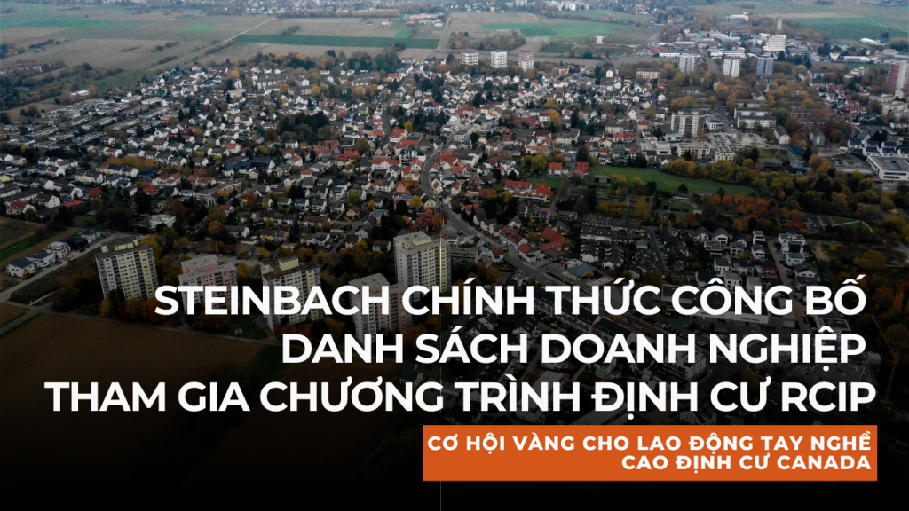 Steinbach công bố danh sách doanh nghiệp tham gia chương trình RCIP