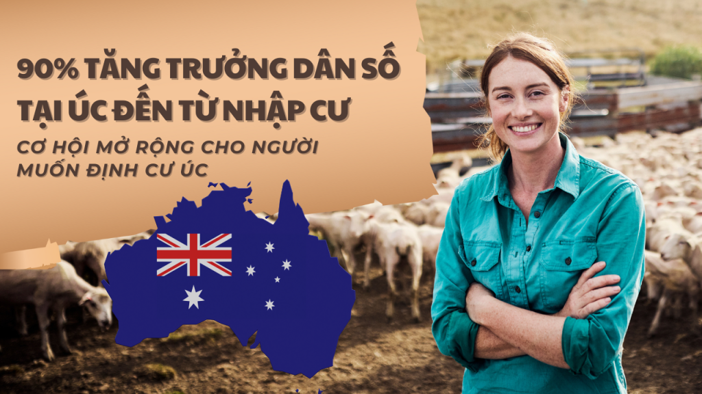 90% Tăng Trưởng Dân Số Tại Úc Đến Từ Nhập Cư – Cơ Hội Mở Rộng Cho Người Muốn Định Cư Úc
