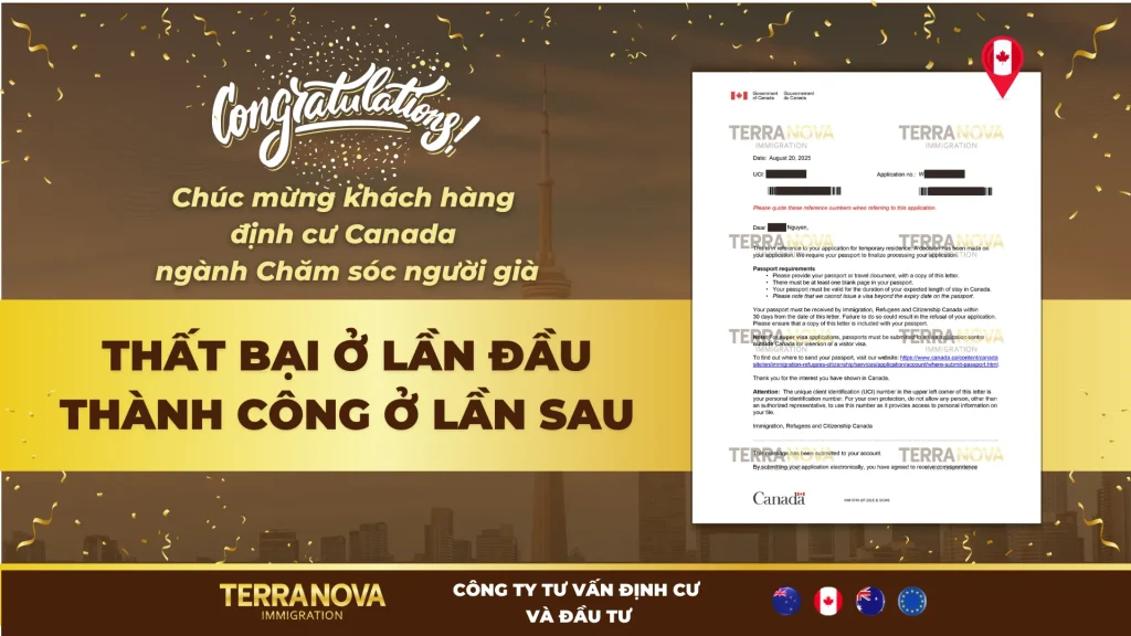 Thất bại ở lần đầu, thành công ở lần sau – Visa Canada ngành Chăm sóc người già cùng TerraNova