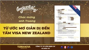 Hành trình thành công của anh Truong: Từ ước mơ giản dị đến tấm visa New Zealand