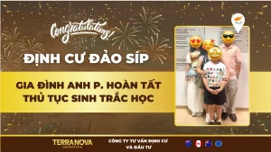 Bước cuối cùng đến với thẻ cư trú Síp: Gia đình anh P. hoàn tất thủ tục sinh trắc học