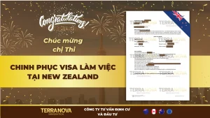 Câu chuyện thành công: TerraNova đồng hành cùng chị Thi nhận visa làm việc tại xứ sở Kiwi