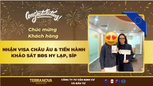 Chúc mừng khách hàng nhận visa Châu Âu & tiến hành khảo sát bất động sản Hy Lạp, Síp