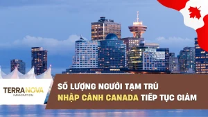 Số lượng người tạm trú nhập cảnh Canada tiếp tục giảm