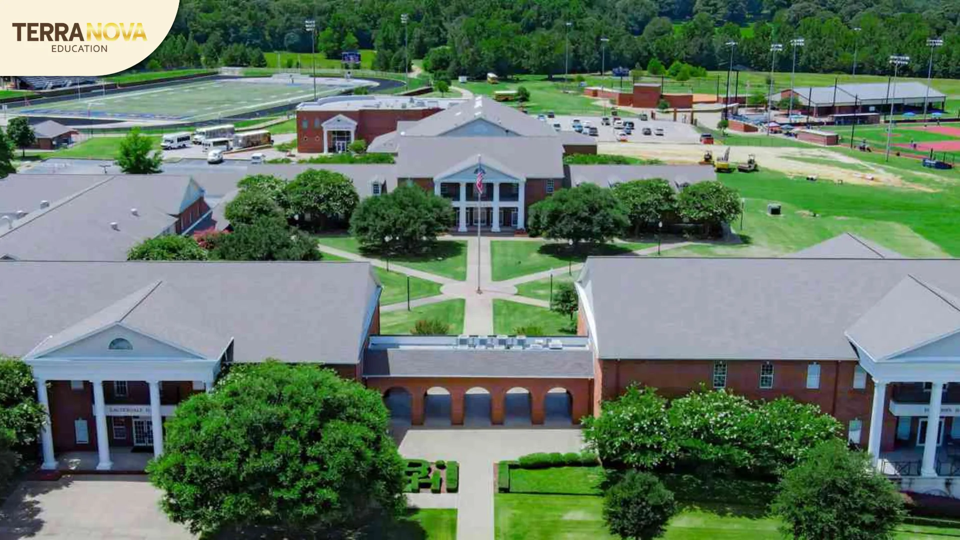 The Brook Hill School được quy hoạch và xây dựng theo mô hình khu học xá đại học, mang đến không gian học tập và sinh hoạt hiện đại, năng động