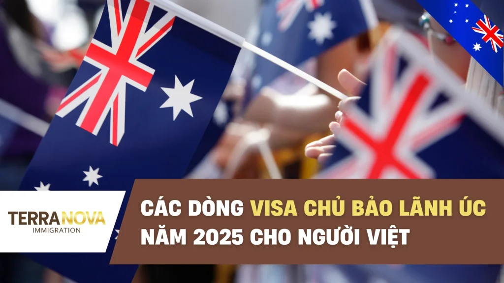 Trong lộ trình định cư và làm việc tại Úc, visa chủ bảo lãnh Úc luôn là một trong những con đường được nhiều người lao động Việt lựa chọn. Ưu điểm của nhóm visa này nằm ở việc ứng viên được doanh nghiệp Úc trực tiếp đứng ra bảo lãnh, nhờ đó hồ sơ có tính thuyết phục cao và cơ hội thành công lớn hơn. Vậy các dòng visa chủ bảo lãnh Úc năm 2025 phổ biến bao gồm có các loại visa nào? Hãy cùng TerraNova tìm hiểu chi tiết từng diện ngay dưới đây. Visa chủ bảo lãnh Úc là gì? Visa chủ bảo lãnh Úc là nhóm visa cho phép doanh nghiệp hoặc tổ chức tại Úc đứng ra bảo lãnh lao động nước ngoài sang làm việc, học tập hoặc định cư. Đây là con đường phổ biến vì vừa đáp ứng nhu cầu thiếu hụt nhân lực của Úc, vừa mang lại cơ hội việc làm và định cư cho ứng viên quốc tế. Các loại visa chủ bảo lãnh Úc 2025 gồm bao gồm: Visa 482 SID DAMA III Bắc Úc: Dành cho lao động tạm trú trong các ngành nghề thiếu hụt nhân lực tại tỉnh bang. Visa 407 (Training Visa): Dành cho ứng viên tham gia đào tạo nghề, nâng cao kỹ năng tay nghề. Visa 482 SID “Skills in Demand” là một loại visa lao động tạm thời do Úc cấp, thay thế cho visa Temporary Skill Shortage (TSS) subclass 482 từ ngày 7 tháng 12 năm 2024, cho phép doanh nghiệp Úc bảo lãnh (sponsor) lao động nước ngoài có kỹ năng mà trong nước Úc không tìm được người phù hợp để làm công việc đó Visa 494 (Skilled Employer Sponsored Regional): Dành cho lao động được doanh nghiệp tại khu vực vùng chỉ định bảo lãnh. Visa 186 (Employer Nomination Scheme): Diện Thường Trú Nhân (PR), cho phép lao động định cư lâu dài. Với sự đa dạng và linh hoạt, các dòng visa chủ bảo lãnh Úc 2025 mang đến nhiều cơ hội cho người lao động quốc tế, mở ra cánh cửa làm việc hợp pháp và hiện thực hóa giấc mơ định cư lâu dài tại Úc. Với sự đa dạng và linh hoạt, các dòng visa chủ bảo lãnh Úc 2025 mang đến nhiều cơ hội cho người lao động Việt Nam Những điểm nổi bật các dòng visa chủ bảo lãnh Úc 2025 cho lao động Việt Visa 482 SID - Skills in Demand Visa 482 là diện visa tạm trú cho phép doanh nghiệp Úc bảo lãnh lao động nước ngoài trong những ngành nghề thiếu hụt nhân lực tại tỉnh bang. Điểm nổi bật: Thời hạn: 2 – 4 năm tùy ngành nghề. Yêu cầu: Tiếng Anh linh hoạt (thường từ IELTS 5.0 trở lên), có kỹ năng phù hợp với công việc. Quyền lợi: Được làm việc hợp pháp tại Úc, mang theo vợ/chồng và con cái. Lộ trình: Sau 3 năm, có thể chuyển tiếp sang visa Thường Trú 186 hoặc 191. Visa 482 được xem như “bước đệm” quan trọng cho những ai muốn định cư Úc thông qua lộ trình bảo lãnh từ doanh nghiệp vì ứng viên có thể nộp visa xin Thường trú nhân Úc theo visa 186 Visa 482 SID thuộc DAMA III Bắc Úc NT (phiên bản mới nhất của DAMA Bắc Úc) chương trình, cung cấp 1.500 suất mỗi năm để các doanh nghiệp tại khu vực này đề cử lao động nước ngoài phù hợp. Chương trình này tạo điều kiện cho lao động có cơ hội định ÚC dễ dàng hơn với điều kiện linh hoạt hơn trong các dòng visa chủ bảo lãnh Úc 2025. Chương trình visa 482 DAMA III Bắc Úc NT tạo điều kiện cho lao động có cơ hội định ÚC dễ dàng hơn với điều kiện linh hoạt hơn trong các dòng visa chủ bảo lãnh Úc 2025. Visa 407 (Training Visa) Visa 407 được thiết kế dành cho những người muốn sang Úc tham gia các chương trình đào tạo nghề hoặc nâng cao kỹ năng. Điểm nổi bật: Thời hạn: Tối đa 2 năm. Mục đích: Giúp ứng viên phát triển chuyên môn, chuẩn bị cho cơ hội việc làm lâu dài. Yêu cầu: Có thư bảo lãnh từ doanh nghiệp hoặc tổ chức đào tạo được công nhận. Quyền lợi: Được đào tạo, học hỏi kinh nghiệm thực tế trong môi trường quốc tế. Visa 407 không phải là diện định cư trực tiếp, nhưng mang lại nền tảng vững chắc để ứng viên nâng cao tay nghề và tiến tới các visa chủ bảo lãnh Úc 2025 dài hạn hơn như visa 482 hoặc 494. Visa 407 mang lại nền tảng vững chắc để ứng viên nâng cao tay nghề và tiến tới các visa chủ bảo lãnh Úc 2025 dài hạn hơn Visa 494 (Skilled Employer Sponsored Regional – SESR Visa) Visa 494 là loại visa bảo lãnh theo vùng chỉ định, nhằm thu hút lao động đến làm việc tại các khu vực thiếu nhân lực ngoài thành phố lớn trong các dòng visa chủ bảo lãnh Úc 2025. Điểm nổi bật: Thời hạn: 5 năm. Điều kiện: Ứng viên phải được doanh nghiệp trong vùng chỉ định bảo lãnh, có tay nghề phù hợp với danh sách nghề nghiệp được phê duyệt. Quyền lợi: Làm việc hợp pháp tại khu vực bảo lãnh, mang theo gia đình. Lộ trình: Sau 3 năm làm việc, ứng viên có thể nộp hồ sơ xin Thường Trú Nhân (PR) theo visa 191. Visa 494 được đánh giá là một trong những visa chủ bảo lãnh Úc 2025 có lộ trình rõ ràng và dễ dàng hơn để tiến tới định cư, nhất là cho người lao động Việt. Visa 494 được đánh giá là một trong những visa chủ bảo lãnh Úc 2025 có lộ trình rõ ràng và dễ dàng hơn để tiến tới định cư, nhất là cho người lao động Việt. Visa 186 (Employer Nomination Scheme – ENS Visa) Visa 186 là diện visa Thường Trú, cho phép doanh nghiệp Úc bảo lãnh lao động nước ngoài trở thành Thường Trú Nhân ngay lập tức nếu đáp ứng đủ điều kiện. Điểm nổi bật: Tính chất: Visa Thường Trú (PR). Điều kiện: Doanh nghiệp bảo lãnh, ứng viên có bằng cấp – kinh nghiệm phù hợp, trình độ tiếng Anh IELTS 6.0 trở lên (không kỹ năng nào dưới 6.0). Quyền lợi: Cả gia đình được sinh sống, học tập, làm việc lâu dài tại Úc và hưởng đầy đủ phúc lợi xã hội. Lộ trình: Sau vài năm có PR, ứng viên có thể nộp đơn xin nhập quốc tịch. Visa 186 là lựa chọn tối ưu cho những ai đã đủ điều kiện và mong muốn định cư Úc lâu dài mà không cần trải qua bước tạm trú. Visa 186 là diện visa Thường Trú, cho phép doanh nghiệp Úc bảo lãnh lao động nước ngoài trở thành Thường Trú Nhân ngay lập tức nếu đáp ứng đủ điều kiện Các dòng visa chủ bảo lãnh Úc năm 2025 mang đến nhiều lựa chọn phù hợp với từng mục tiêu khác nhau: từ ngắn hạn (visa 407), trung hạn (visa 482, visa 494) đến Thường Trú Nhân (visa 186). Nếu bạn đang băn khoăn chưa biết nên chọn diện visa nào, hãy liên hệ ngay với TerraNova – đơn vị tư vấn di trú uy tín với gần 10 năm kinh nghiệm. TerraNova sẽ giúp bạn xây dựng lộ trình tối ưu, từ khâu chuẩn bị hồ sơ đến khi ổn định cuộc sống tại Úc.
