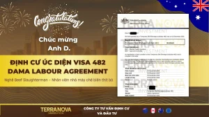 Chúc mừng anh D. thành công định cư Úc diện visa 482 DAMA Labour Agreement – Nghề Beef Slaughterman