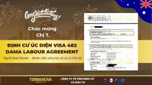 Chúc mừng chị T. thành công định cư Úc diện visa 482 DAMA Labour Agreement – Nghề Beef Boner (Nhân viên pha lóc và xử lý thịt bò)