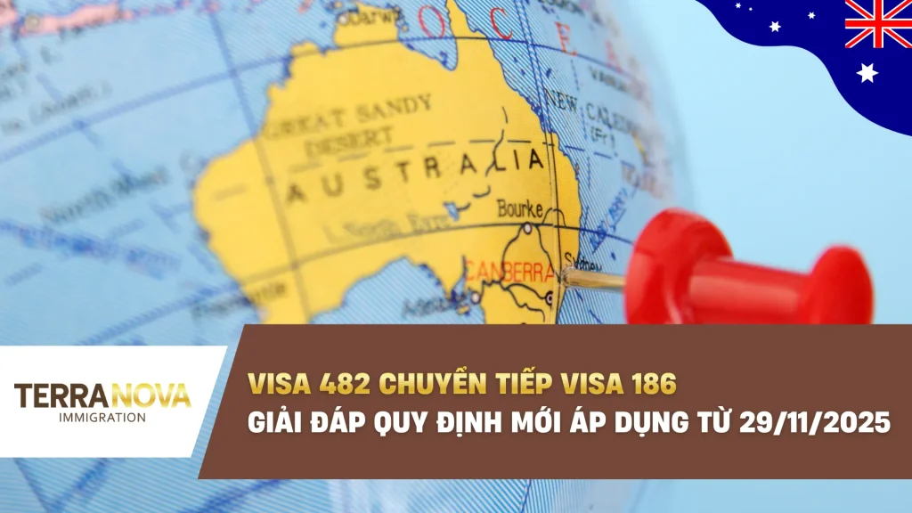 Visa 482 chuyển tiếp Visa 186: Giải đáp quy định mới áp dụng từ 29/11/2025