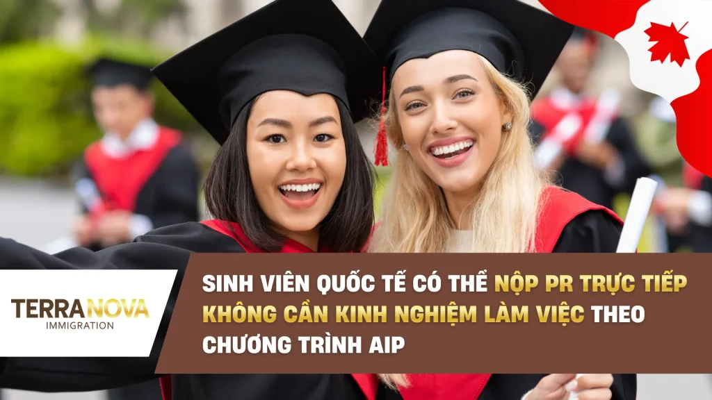Sinh viên quốc tế có thể nộp PR trực tiếp – Không cần kinh nghiệm làm việc theo chương trình AIP
