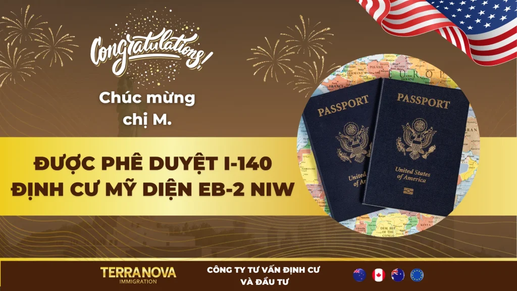 Chúc mừng chị M. – Chuyên gia khoa học máy tính được phê duyệt I-140 diện EB-2 NIW