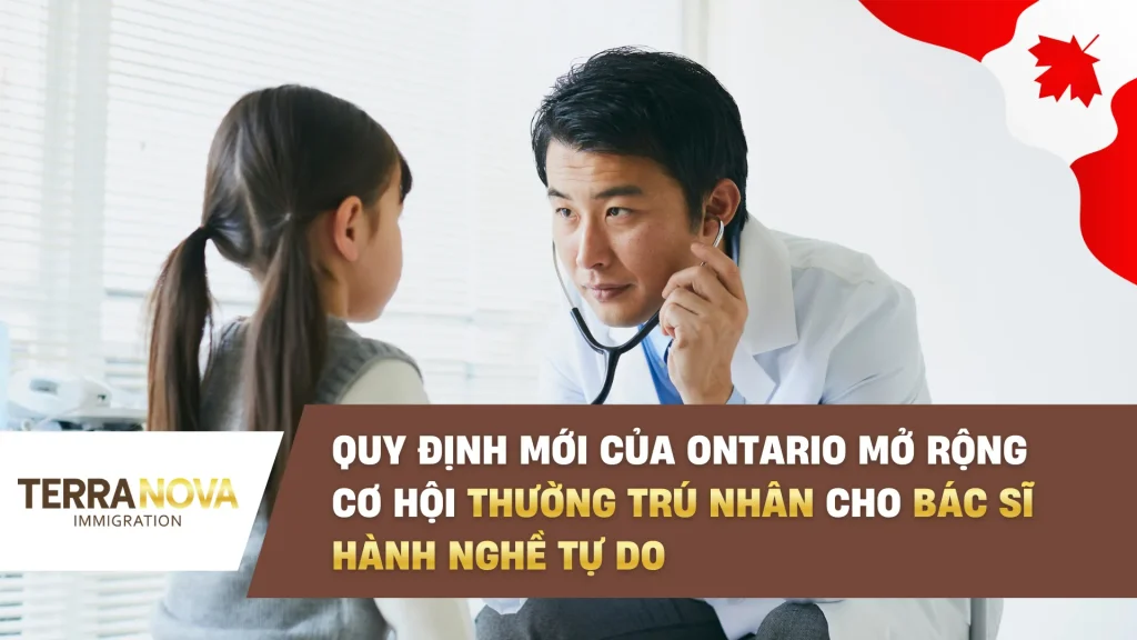 Quy định mới của Ontario mở rộng cơ hội Thường Trú Nhân cho Bác sĩ hành nghề tự do