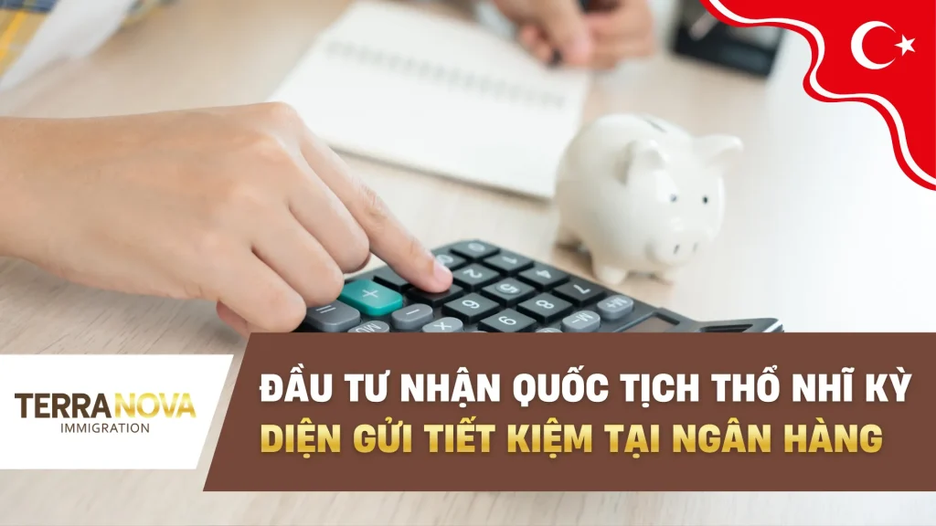Danh sách hồ sơ và quy trình đầu tư nhận Quốc tịch Thổ Nhĩ Kỳ diện gửi tiết kiệm tại ngân hàng