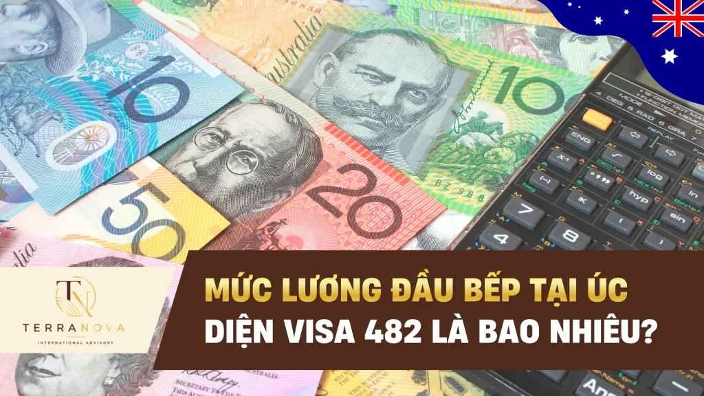 Mức lương đầu bếp tại Úc diện visa 482 là bao nhiêu?