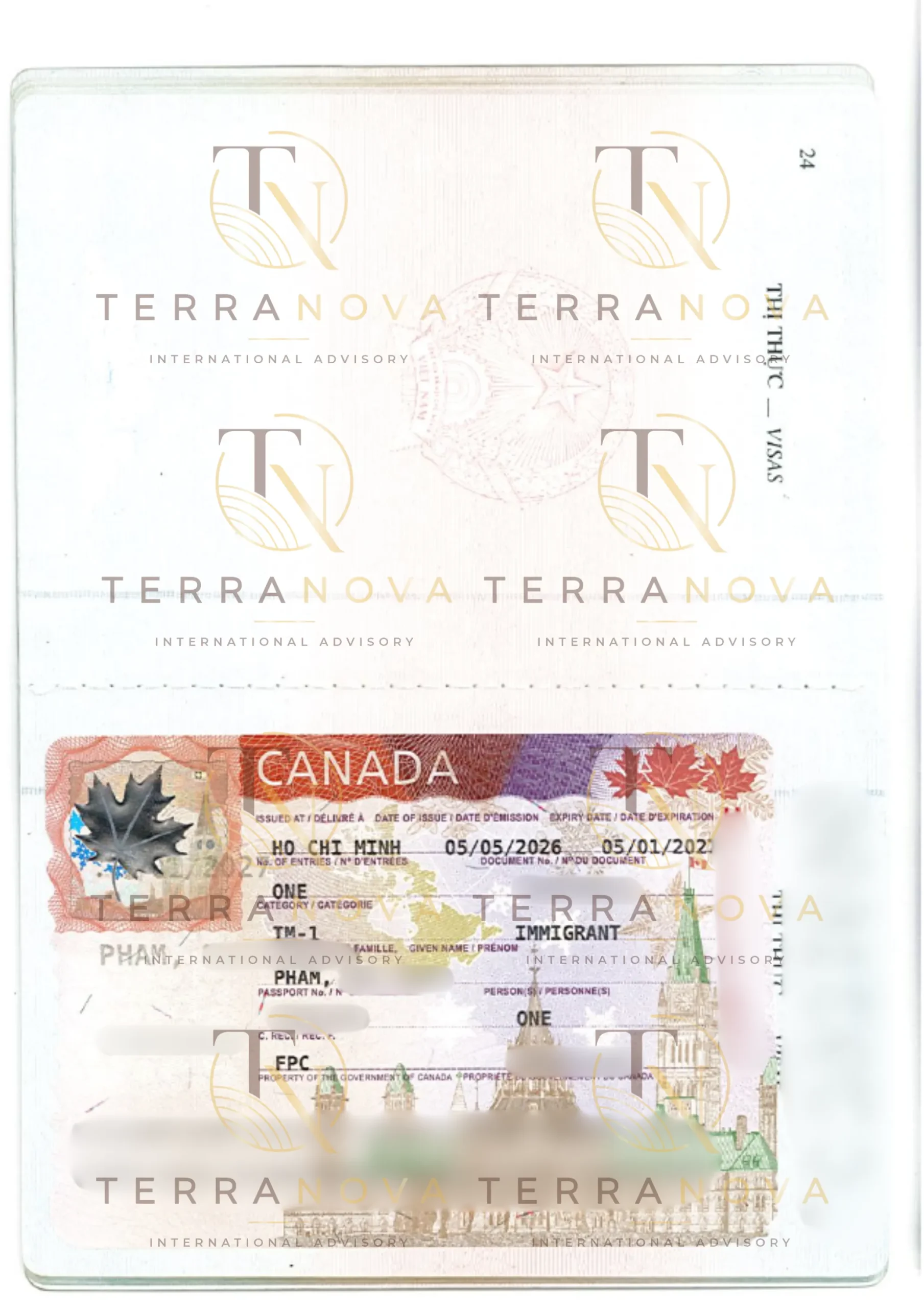 Visa nhập cư Thường Trú Nhân Canada của anh T.