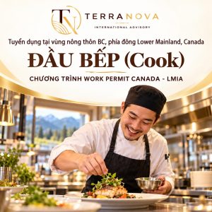 TUYỂN DỤNG ĐẦU BẾP | Làm việc tại vùng nông thôn BC, phía đông Lower Mainland, Canada