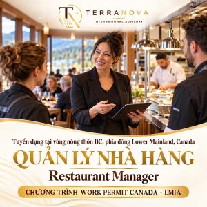 TUYỂN DỤNG QUẢN LÝ NHÀ HÀNG | Làm việc tại vùng nông thôn BC, phía đông Lower Mainland, Canada