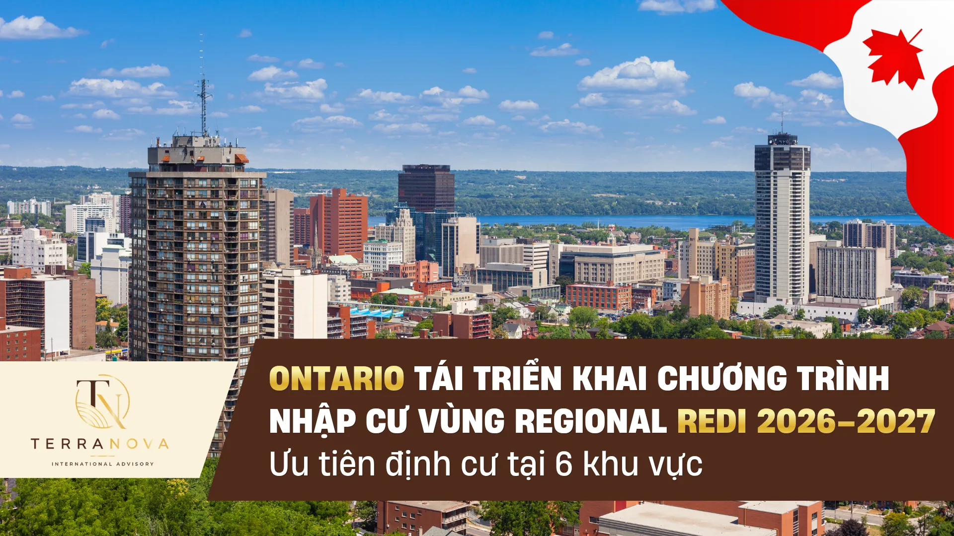 Ontario tái triển khai chương trình nhập cư vùng Regional - REDI 2026–2027, ưu tiên định cư tại 6 khu vực