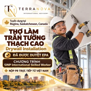 TUYỂN DỤNG THỢ LÀM TRẦN TƯỜNG THẠCH CAO | Định cư Tại Regina, Saskatchewan, Canada