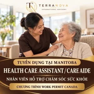 Tuyển dụng TRỢ LÝ CHĂM SÓC SỨC KHỎE làm việc tại Manitoba, Canada
