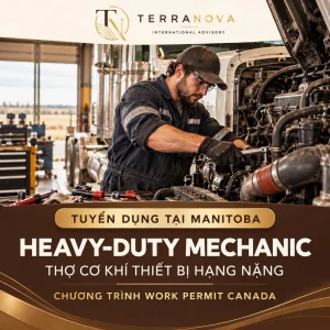 Tuyển dụng Thợ cơ khí thiết bị hạng nặng tại Manitoba, Canada