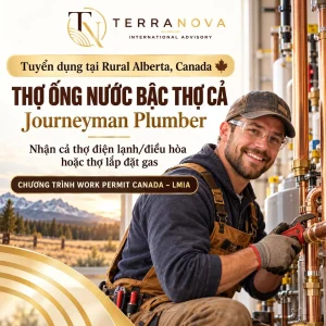 TUYỂN DỤNG THỢ ỐNG NƯỚC | Làm việc tại Vùng nông thôn Alberta, Canada 