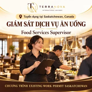 TUYỂN DỤNG GIÁM SÁT DỊCH VỤ ĂN UỐNG | Làm việc định cư tại Regina Beach, Saskatchewan, Canada