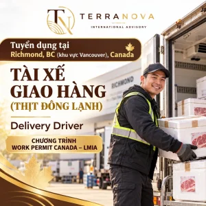 TUYỂN DỤNG TÀI XẾ GIAO HÀNG | Làm việc tại tại Richmond, BC (khu vực Vancouver), Canada